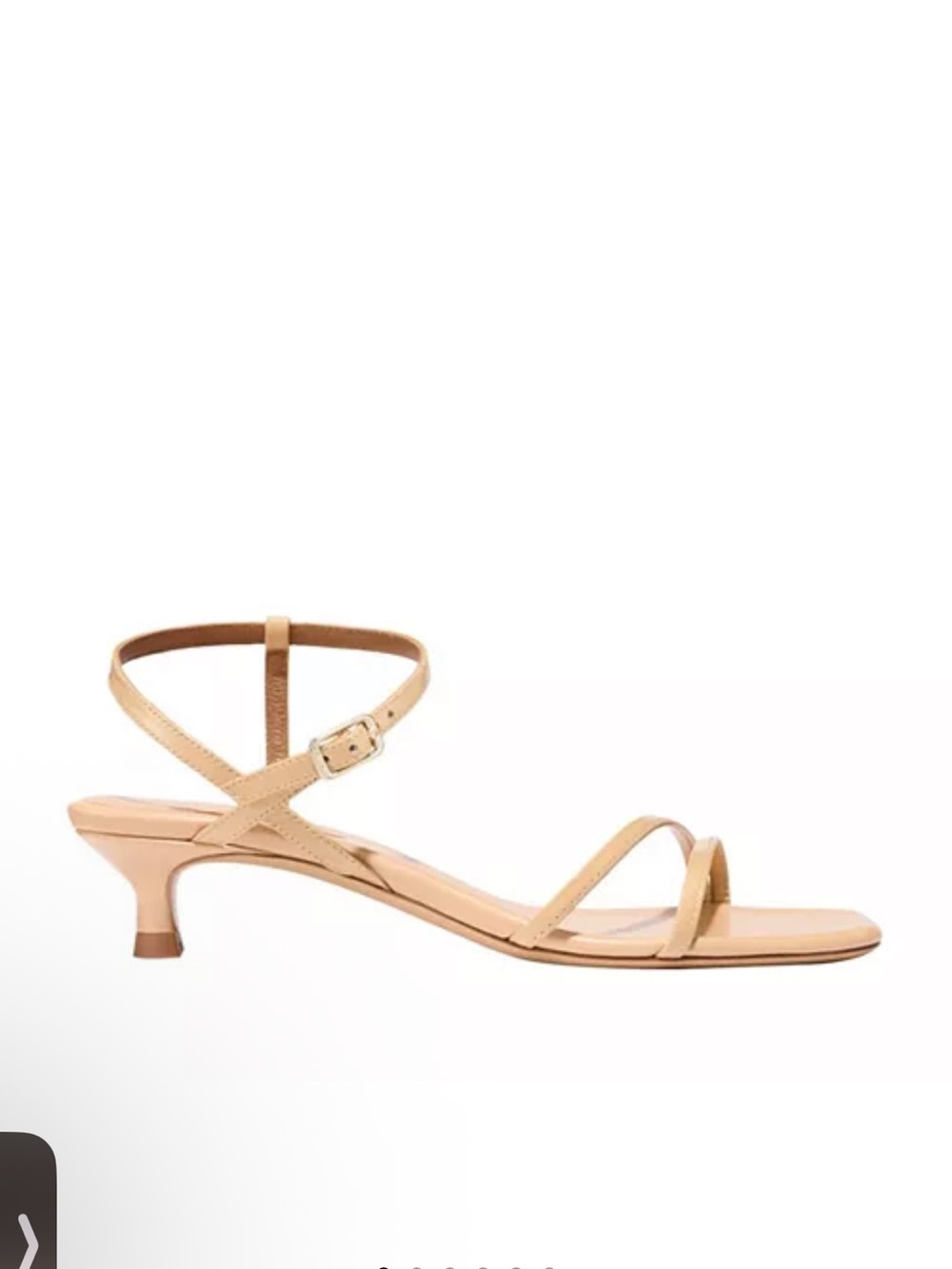 Margaux- the Dylan Strappy Kitten Heel Sandal in Sand